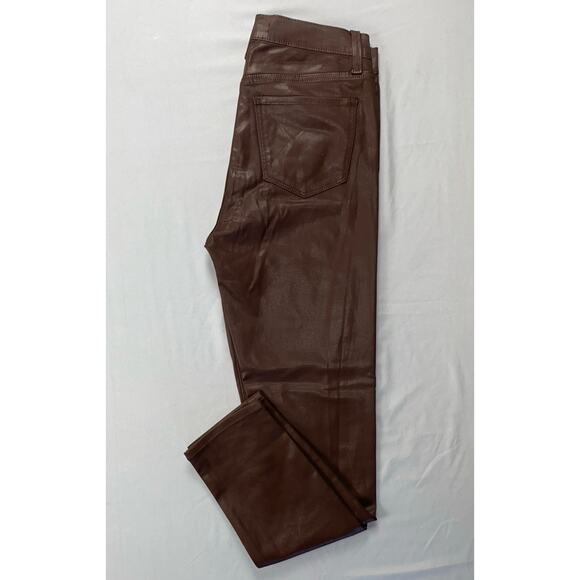 Joe's Jeans The Charlie High Rise Skinny Ankle Coated Faux Leather Jeans. 28 EUC - Picture 1 of 9